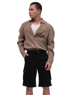 Bermuda Mchk de mezclilla para hombre
