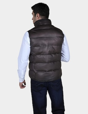 Chaleco Cuadra piel reversible para hombre