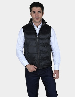 Chaleco Cuadra Piel Reversible Para Hombre