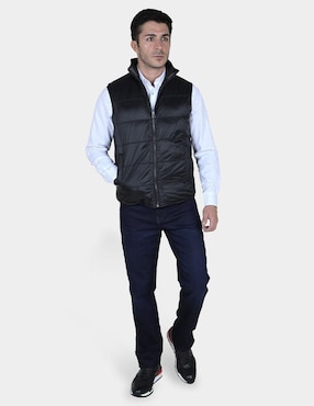 Chaleco Cuadra piel reversible para hombre