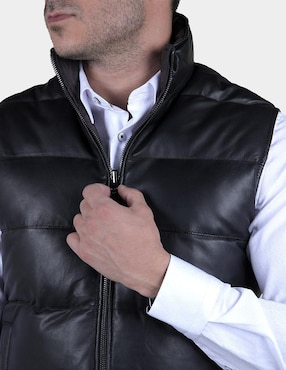 Chaleco Cuadra piel reversible para hombre