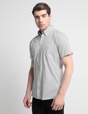 Camisa Casual Ben Sherman De Algodón Manga Corta Para Hombre