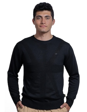 Sueter Lee Cuello Redondo Para Hombre