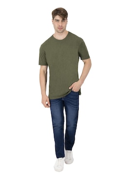 Playera Indicum Denim cuello redondo para hombre
