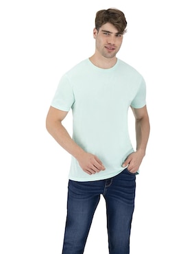 Playera Indicum Denim Cuello Redondo Para Hombre