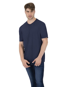 Playera Indicum Denim cuello redondo para hombre