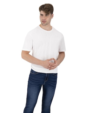 Playera Indicum Denim Cuello Redondo Para Hombre