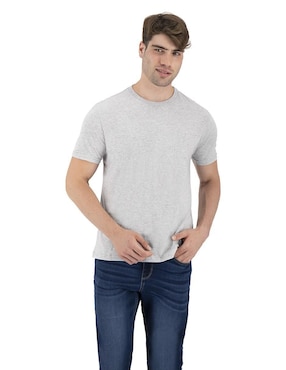 Playera Indicum Denim Cuello Redondo Para Hombre