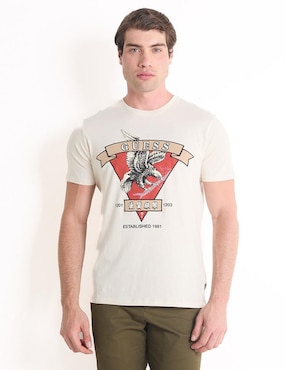 Playera GUESS Cuello Redondo Para Hombre