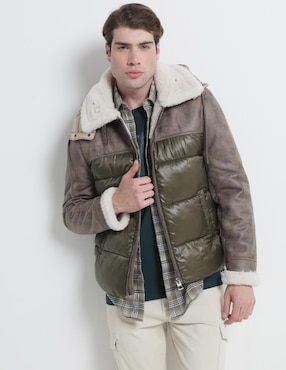 Chamarra Casual GUESS Con Capucha Para Hombre