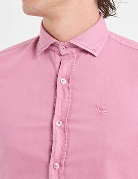 Camisa casual Scotta de algodón manga larga para hombre