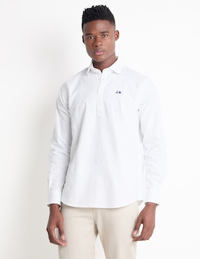 Camisa casual Scotta de algodón manga larga para hombre