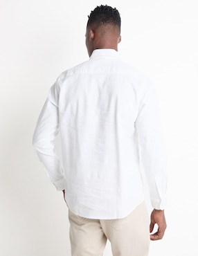 Camisa casual Scotta de algodón manga larga para hombre