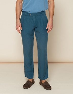 Pantalón recto Scotta de algodón para hombre