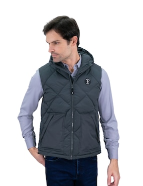 Chaleco Kenneth Cole Impermeable Con Capucha Para Hombre