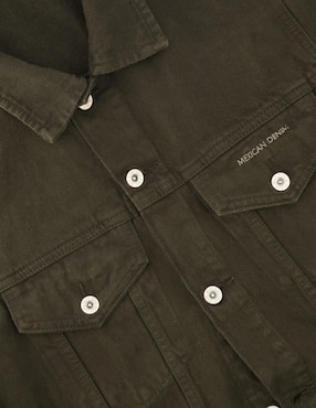 Set de chamarra Indicum Denim de mezclilla con bolsillos para hombre