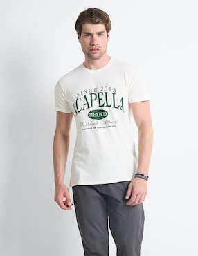 Playera Acapella Graphics Cuello Redondo Para Hombre