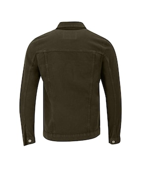 Chamarra Indicum Denim de mezclilla con bolsillos para hombre