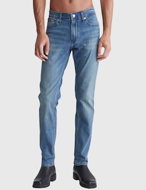 Jeans Slim Calvin Klein Jeans 40KC742-400 Lavado Deslavado Para Hombre