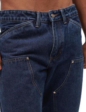 Jeans straight Mchk lavado obscuro para hombre