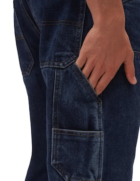 Jeans straight Mchk lavado obscuro para hombre
