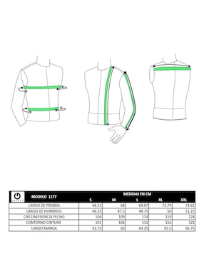 Chamarra para motociclista Gerhel de piel con bolsillos para hombre