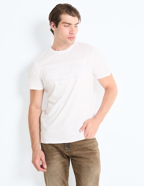 Playera GUESS Cuello Redondo Para Hombre