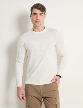 Playera GUESS Cuello Redondo Para Hombre