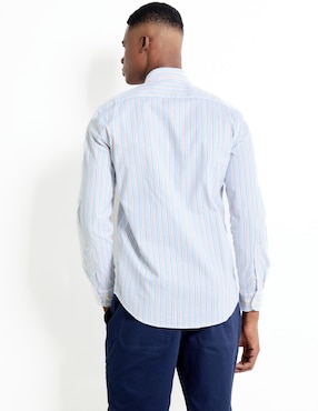 Camisa casual El Pulpo de algodón manga larga para hombre