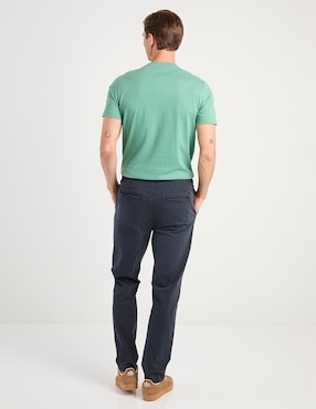 Pantalón slim El Pulpo de algodón para hombre
