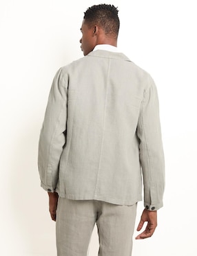Sobrecamisa casual El Pulpo de algodón manga larga para hombre
