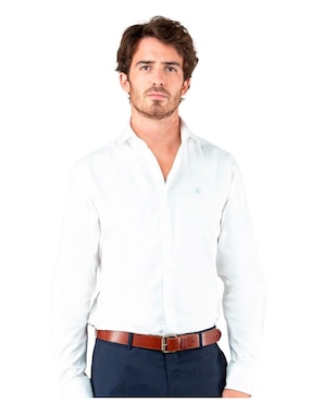 Camisa Casual El Ganso De Algodón Manga Larga Para Hombre