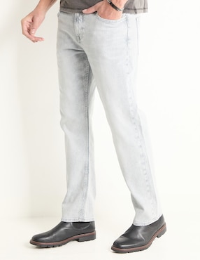 Jeans Straight GUESS Lavado Claro Para Hombre