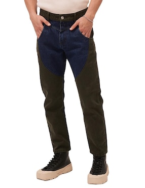 Jeans Slim MCHK Cropped 8070 Lavado Obscuro Para Hombre