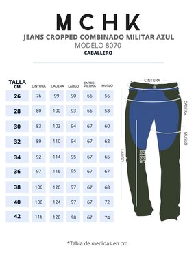 Jeans slim Mchk 8070 lavado obscuro para hombre