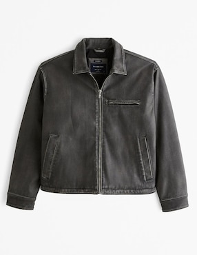 Chamarra Para Motociclista Abercrombie & Fitch De Piel Vegana Con Bolsillos Para Hombre