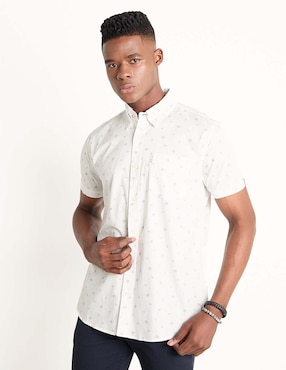 Camisa Casual Ben Sherman De Algodón Manga Corta Para Hombre