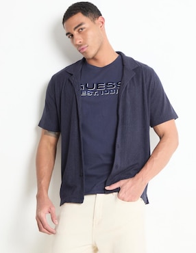 Camisa Casual GUESS Manga Corta Para Hombre