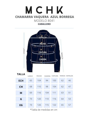 Chamarra cazadora Mchk de mezclilla con bolsillos
para hombre