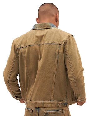 Chamarra cazadora Mchk de mezclilla con bolsillos para hombre