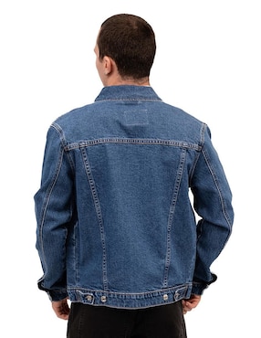Chamarra cazadora Mchk de mezclilla con bolsillos para hombre