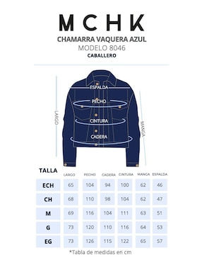 Chamarra cazadora Mchk de mezclilla con bolsillos para hombre