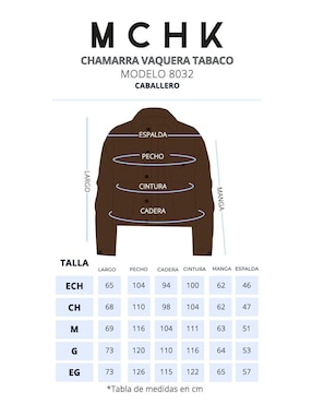 Chamarra cazadora Mchk de mezclilla con bolsillos para hombre
