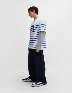 Playera HUGO BLUE cuello redondo para hombre