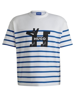 Playera HUGO BLUE cuello redondo para hombre