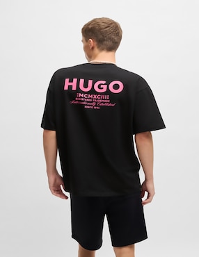 Playera HUGO BLUE cuello redondo para hombre