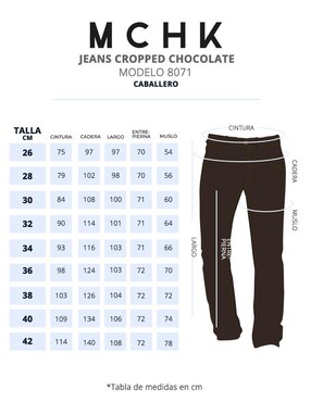 Jeans slim Mchk lavado obscuro para hombre