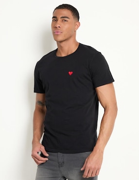 Playera Acapella Embroidery Cuello Redondo Para Hombre