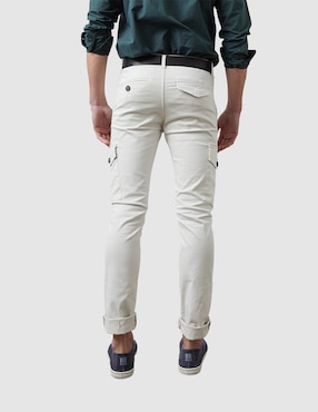 Pantalón casual slim Altonadock de algodón para hombre