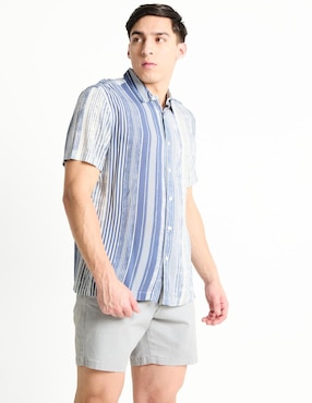 Camisa Casual GUESS Manga Corta Para Hombre